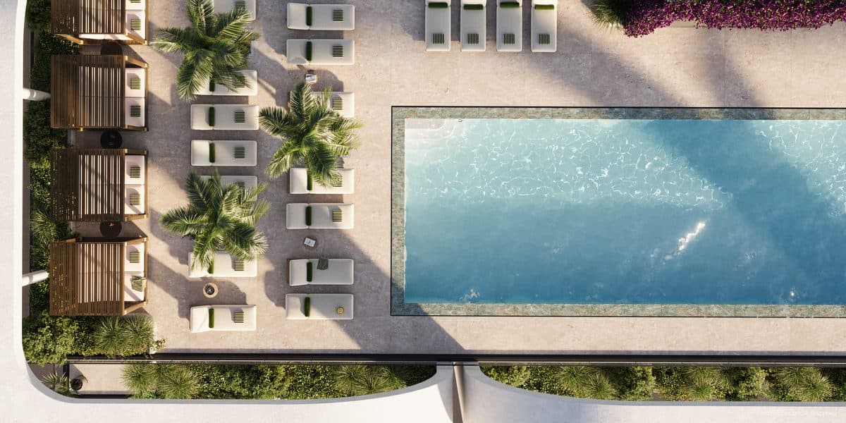 Rooftop pool
